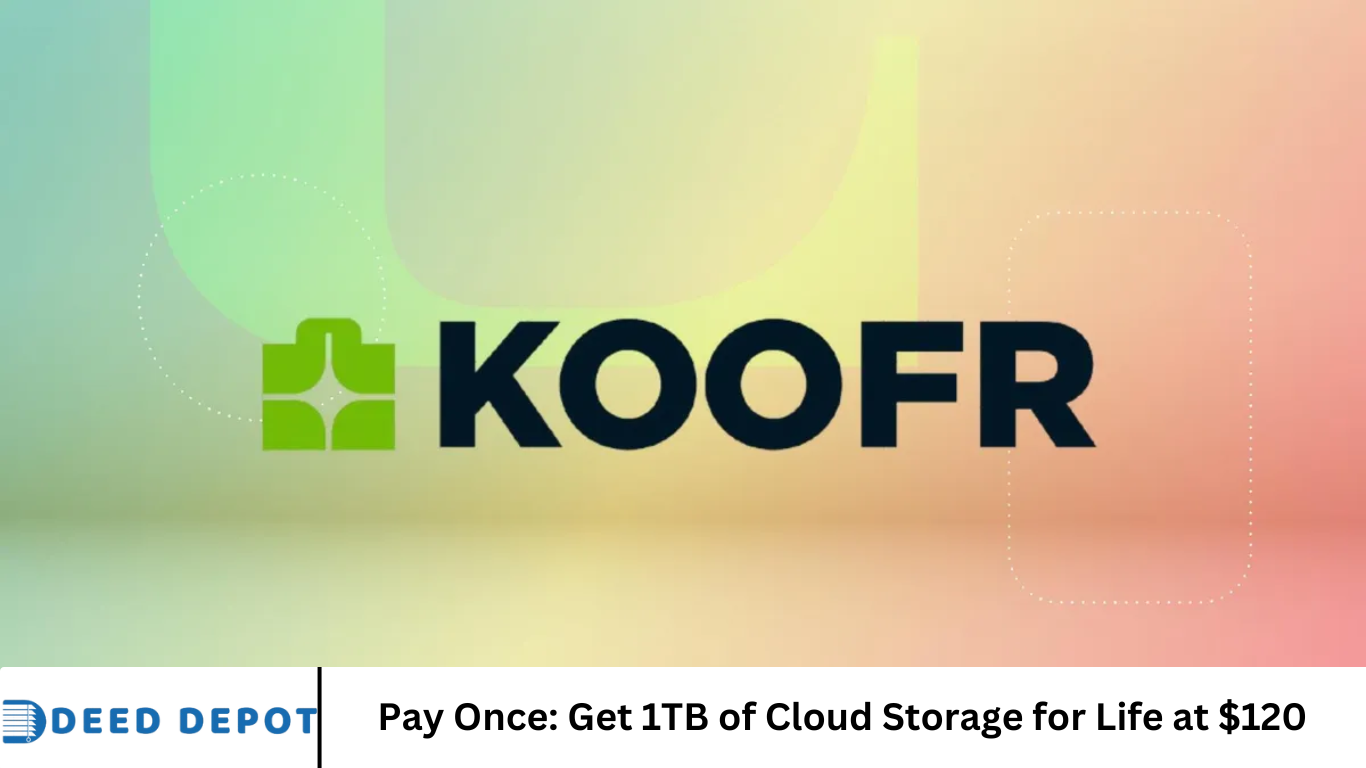 Pay Once: Get 1TB of Cloud Storage for Life at $120